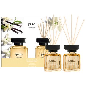 ipuro Raumduft ESSENTIALS soft vanilla Vanille 2x 50,0 ml, 2 St.