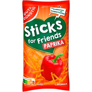 GUT&GÜNSTIG Sticks for Friends Paprika Chips 125,0 g, 1 St.