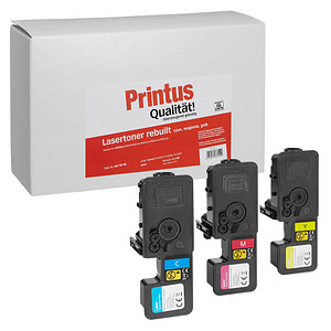 Printus  cyan, magenta, gelb Toner kompatibel zu KYOCERA TK-5230C/M/Y, 3er-Set