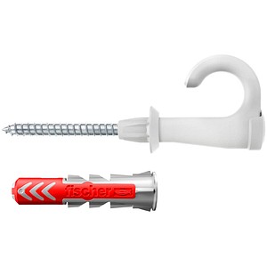 fischer EasyHook Round - DuoPower 8x40 2K 564171 Dübel mit Schrauben, 25 St.