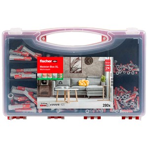fischer Meister-Box Wohnraum 577157 Universaldübel-Sortiment, 280-teilig