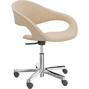 fm Besucherstuhl Elan 4260761571522 sand Stoff, 1 St.