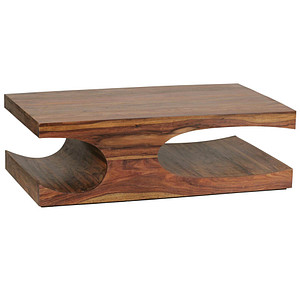 WOHNLING Couchtisch rechteckig Massivholz sheesham 118,0 x 70,0 x 38,0 cm, 1 St.
