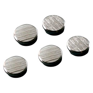 FRANKEN Magnete silber, Metall Ø 25,0 mm, 5 St.