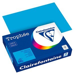 Clairefontaine Kopierpapier Trophée karibischblau DIN A4 80 g/qm 500 Blatt
