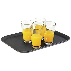 APS Tabletts Noslide GN 1/1 schwarz rechteckig 53,0 x 32,5 cm, 1 St.