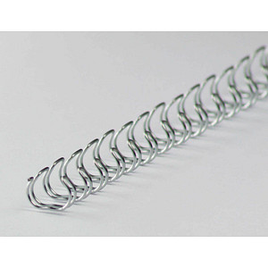 LMG Drahtbinderücken silber für 50 Blatt, 100 St.