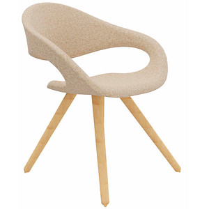 fm Besucherstuhl Elan 4260761571461 sand Stoff, 1 St.