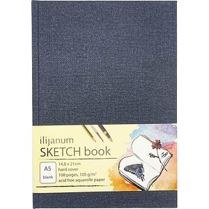 Ilijanum Skizzenbuch DIN A5 blanko, marine Hardcover 54 Seiten, 1 St.