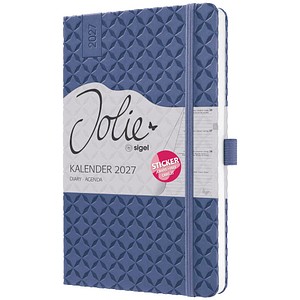 SIGEL Buchkalender Jolie 2027 Indigo Blue, 1 St.