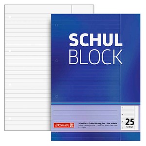 BRUNNEN Briefblock DIN A4 liniert Lineatur 25, 1 St.