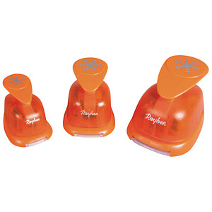 Rayher 3er Set Motivlocher Schneeflocken, 1 St.