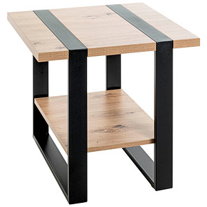 HAKU Möbel Beistelltisch quadratisch Spanplatte eiche 45,0 x 45,0 x 45,0 cm, 1 St.