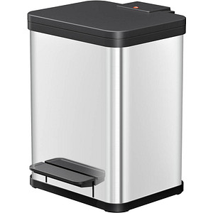 Hailo Öko uno Plus M Mülleimer 17,0 l silber, 1 St.