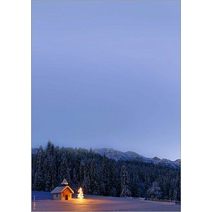 SIGEL Weihnachtsbriefpapier Christmas Chapel Motiv DIN A4 90 g/qm 100 Blatt