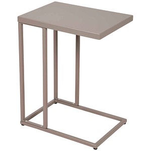 Garden Pleasure DOREA Beistelltisch rechteckig Stahl taupe 31,0 x 43,0 x 56,0 cm, 1 St.