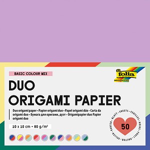 folia Faltblätter Origami mehrfarbig 50 Blatt