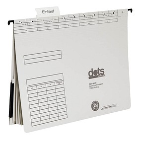 dots Personalhefter Karton lichtgrau DIN A4 4x kaufmännische Heftung, 5 St.