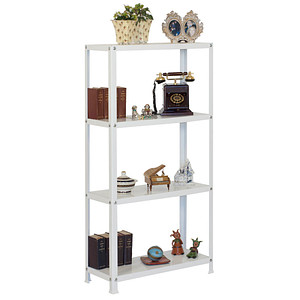 Simonrack Schwerlastregal KIT HOMECLASSIC MINI 4/300 202100204168034 weiß 80,0 x 30,0 x 160,0 cm