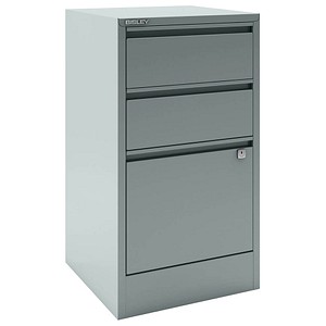 BISLEY Home Hängeregistraturschrank silber 3 Schubladen 41,3 x 40,0 x 67,2 cm, 1 St.