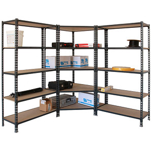 Simonrack Schwerlast-Weitspannregal MADERCLICK 8425437135408 anthrazit 180,0 x 40,0 x 180,0 cm