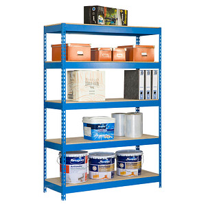 Simonrack Schwerlastregal KIT BRICOFORTE 1006-5 CHIPBOARD 448100040201065 blau 100,0 x 60,0 x 200,0 cm