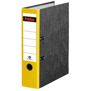 Printus Ordner gelb marmoriert Karton 8,0 cm DIN A4 Printus Ordner gelb marmoriert Karton 8,0 cm DIN A4