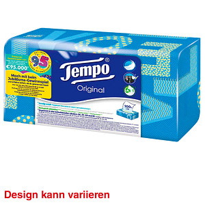 Tempo Taschentücherbox Original 4-lagig weiß, 100 Tücher