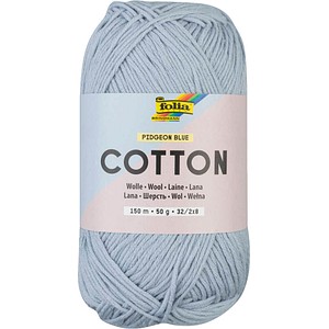 folia Wolle matt taubenblau