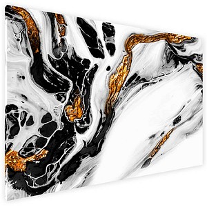 ALLboards Magnettafel 60,0 x 40,0 cm Marmor gold/weiß