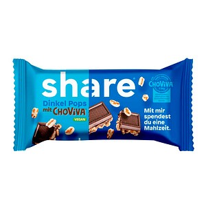 share Dinkel Pops mit ChoViva Schokoriegel 20 Riegel, 20 St.