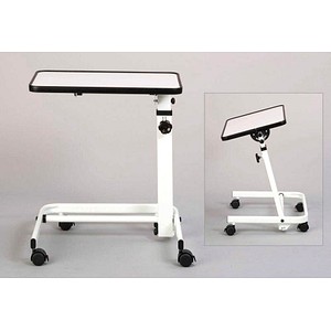 RUSSKA Comfort Beistelltisch rechteckig abgerundet Holz weiß 60,0 x 40,0 x 66,0 - 98,0 cm, 1 St.