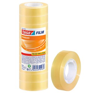 tesa STANDARD Klebefilm transparent 15,0 mm x 33,0 m 10 Rollen