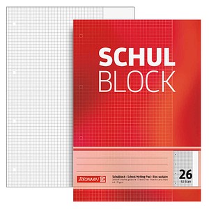BRUNNEN Briefblock DIN A4 kariert Lineatur 26, 1 St.