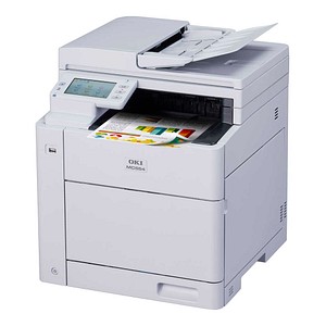 OKI MC554dn 4 in 1 Farblaser-Multifunktionsdrucker grau