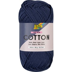 folia Wolle matt grau blau