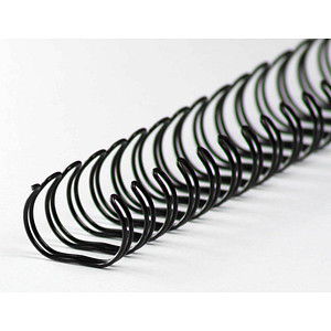 LMG Drahtbinderücken schwarz für 65 Blatt, 100 St.