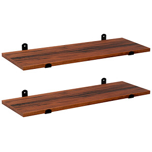 SONGMICS Wandregale-Set braun, schwarz 60,0 x 20,0 x 7,0 cm, 1 St.