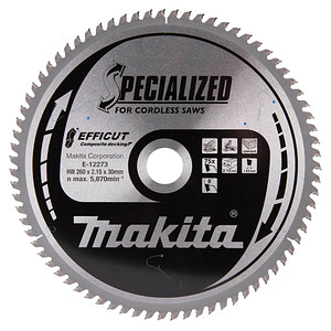 makita E-12273 EFFICCUT Kreissägeblatt 260,0 mm, 75 Zähne, 1 St.