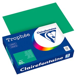 Clairefontaine Kopierpapier Trophée tannengrün DIN A4 80 g/qm 500 Blatt