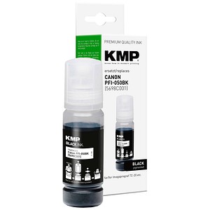 KMP  schwarz Tintenflasche kompatibel zu Canon PFI-550 BK