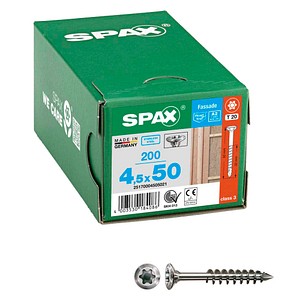 SPAX® Fassadenschrauben T20 Linsensenkkopf A2 25170004505021 4,5 mm x 50 mm, 200 St.