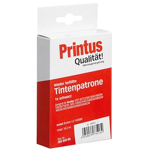 Printus schwarz Tintenpatrone ersetzt brother LC-1000BK Printus schwarz Tintenpatrone ersetzt brother LC-1000BK