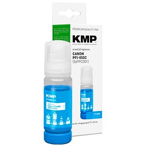 KMP  cyan Tintenflasche kompatibel zu Canon PFI-550 C