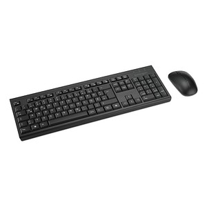 Kensington KM270 EQ Tastatur-Maus-Set kabellos schwarz