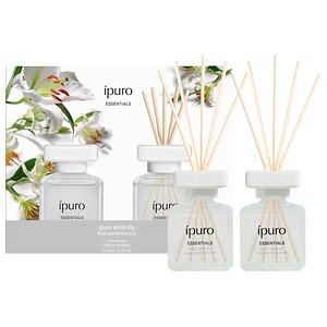 ipuro Raumduft ESSENTIALS white lily blumig 2x 50,0 ml, 2 St.