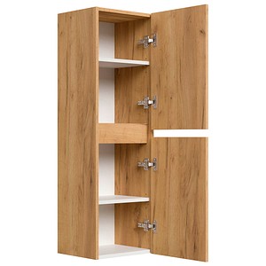 POSSEIK Bad-Hängeschrank LIMES 112 eiche gold 35,2 x 30,1 x 112,2 cm