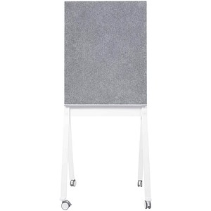 magnetoplan Moderationswand 76,0 x 180,0 cm grau, weiß
