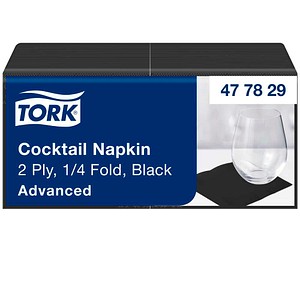 TORK Servietten Cocktail Advanced bordeaux 2-lagig 23,8 x 23,8 cm, 200 St.