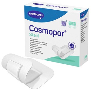 HARTMANN Wundverband Pflaster Cosmopor® Steril 9008200 weiß 10,0 x 10,0 cm, 25 St.